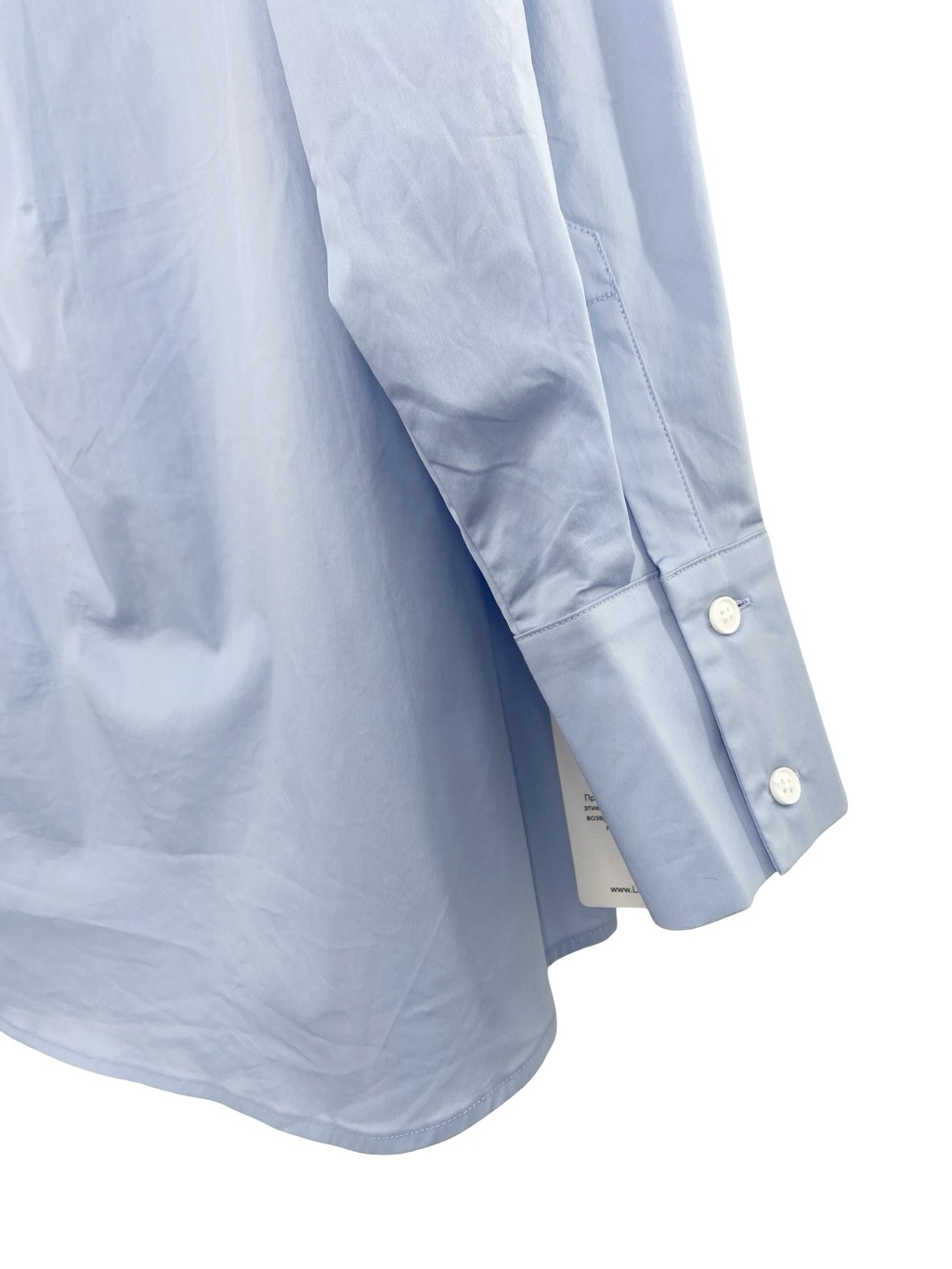 Lichi Germany Light Blue Relaxed Fit Button Down Dress Shirt New Oversized — image 6 of 8